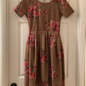 LuLaRoe Small Floral Amelia Dress NWOT